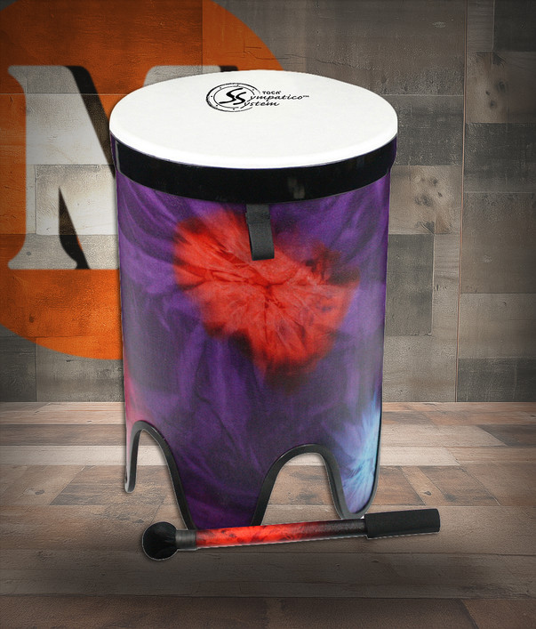 Toca Sympatico Nesting 16" Tom-Tom, Pretuned Fiber with Dot - Woodstock Purple (TSSNT-16WP-FDP)