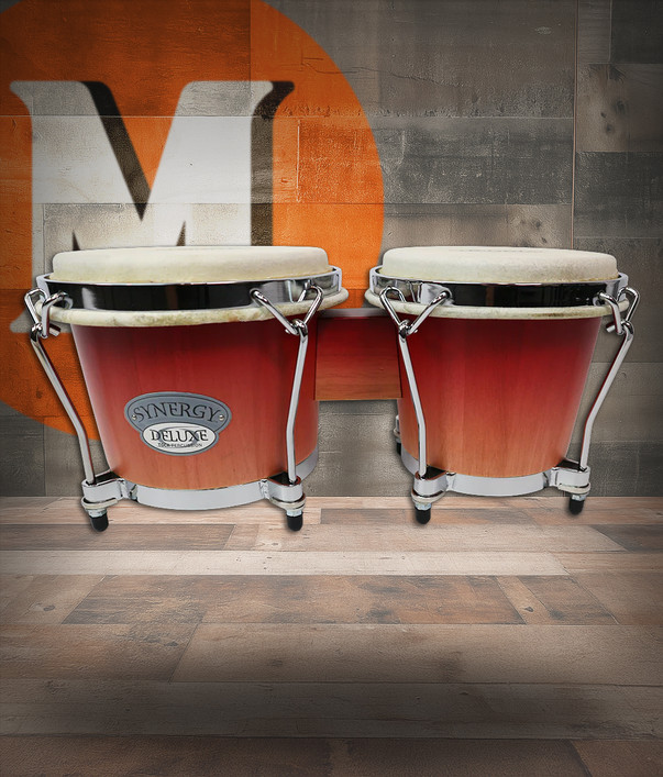 Toca Synergy Deluxe Bongos, 6"/6.75" - Wine Fade (2150-WF)