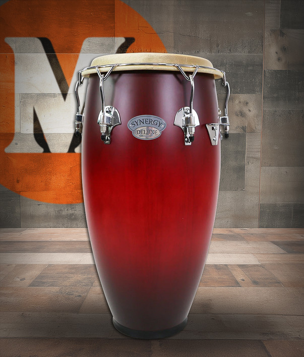Toca Synergy Deluxe 12" Tumba with Basket Stand - Wine Burst Matte (23512-WB)