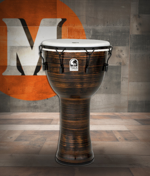 Toca Freestyle II Mechanically Tuned Djembe, 14" - Spun Copper (TF2DM-14SCB)