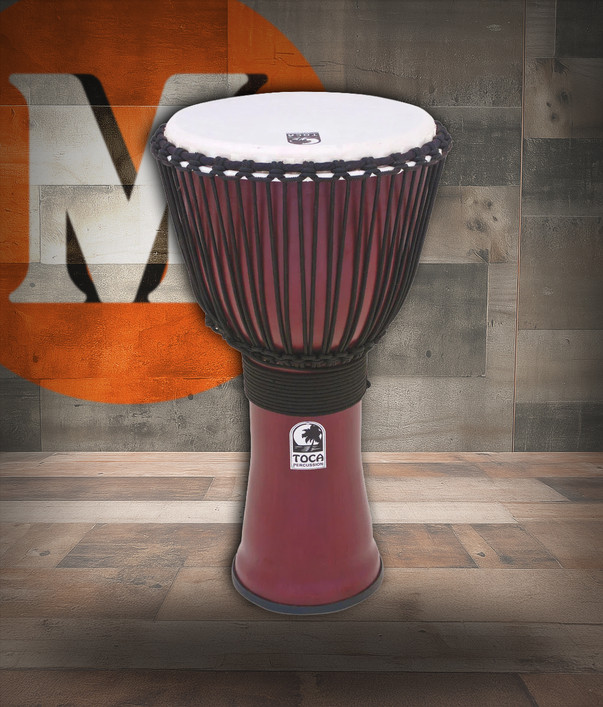 Toca Freestyle II Djembe, 14" - Red with Bag (TF2DJ-14RB)