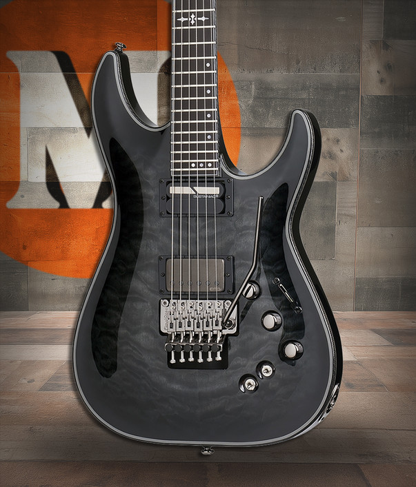 Schecter Hellraiser Hybrid C-1 FR S - Trans Black Burst (TBB) (1957)