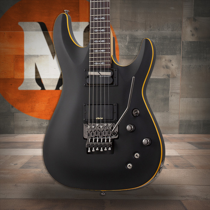 Schecter Demon-6 FR-S - Aged Black Satin (3669) | Musician Madness