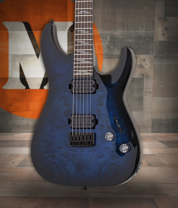 Schecter Omen Elite-6 FR Electric Guitar - Ocean Blue Burst (2455