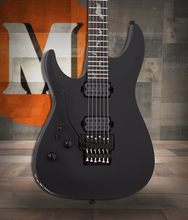 Schecter Damien-6 FR LH - Satin Black (2474)