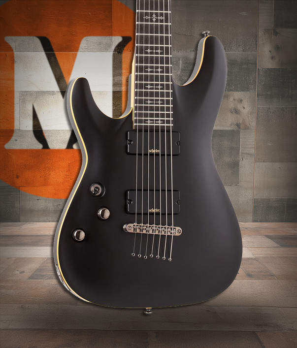 Schecter Demon-7 LH - Satin Black (3667)