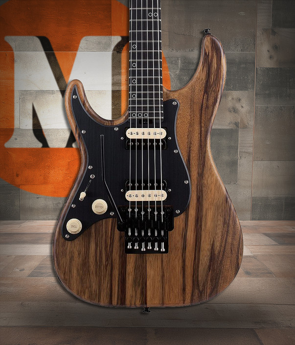 Schecter Sun Valley Super Shredder Exotic HT Black Limba LH - Natural Satin (1271)