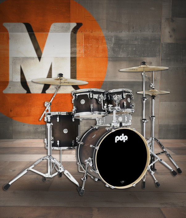 PDP Concept Maple - Charcoal Burst, Chrome Hardware 4 Piece (PDCM20FNSCB)