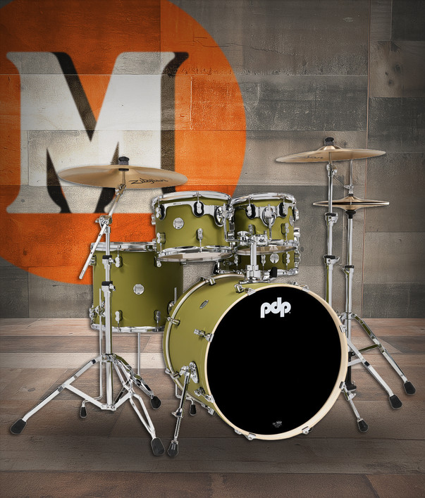 PDP Concept Maple - Satin Olive, Chrome Hardware 5 Piece (PDCM2215SO)