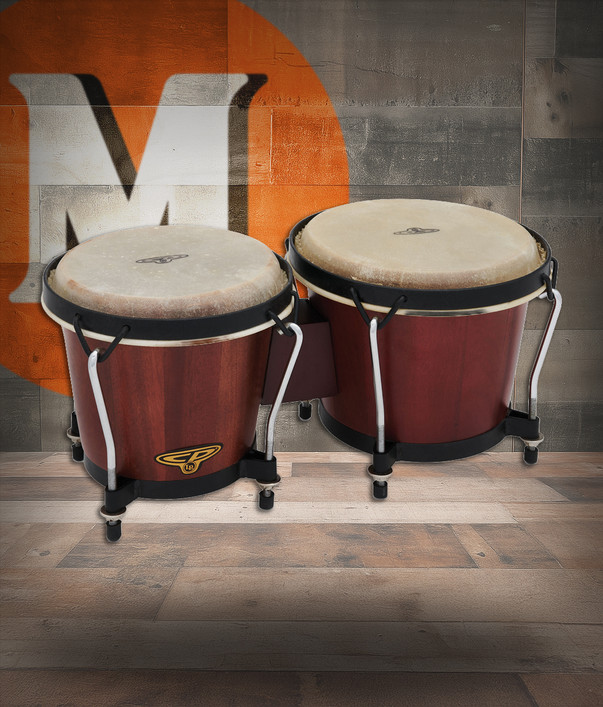 Latin Percussion LP CP Trad 6" -7" Bongo Oak Dark Wood Black (CP221-DW)