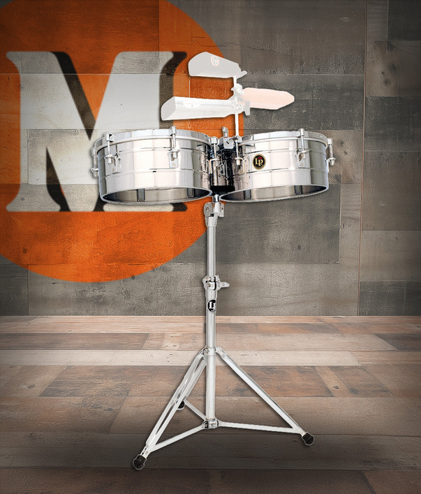 Latin Percussion LP 14" - 15" Timbale Stainless Steel Cr (LP257-S)