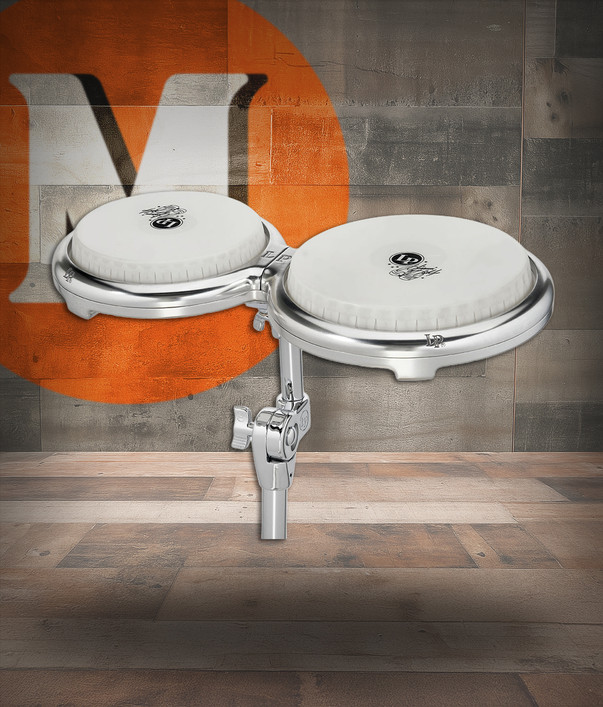 Latin Percussion LP Gio 7 1/4 - 8 5/8" Compact Bongo w/Post (LP828)