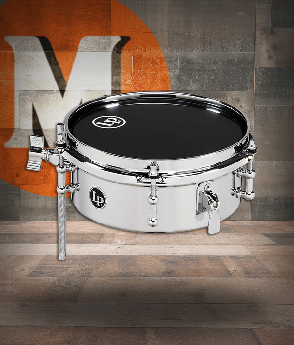 Latin Percussion LP 8 Micro Snare Mountable Steel Chrome (LP848-SN)