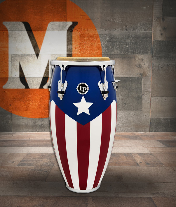 Latin Percussion LP Matador 11" Quinto Oak Puerto Rican Flag (M750S-PR)
