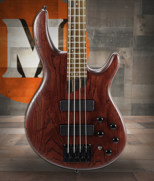 Cort B4ELEMENTOPBR Artisan Series B4 Element Bass Guitar -Open Pore Burgundy Red (B4ELEMENTOPBR-U)