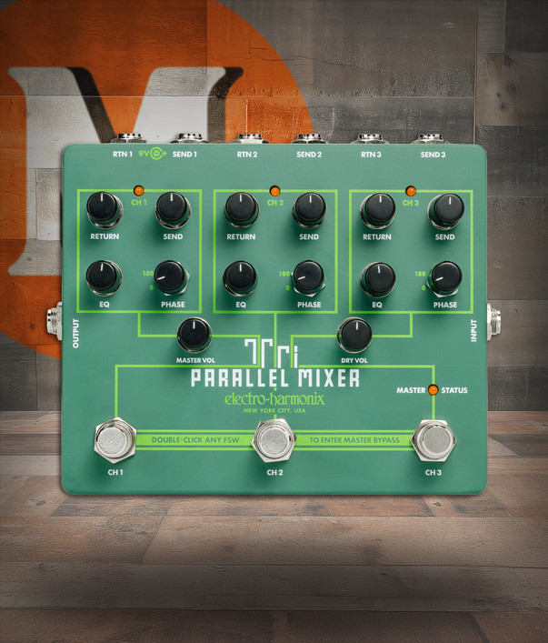Electro-Harmonix Tri Parallel Mixer Effect Loop Mixer/Switcher (TRIPARALLEL)