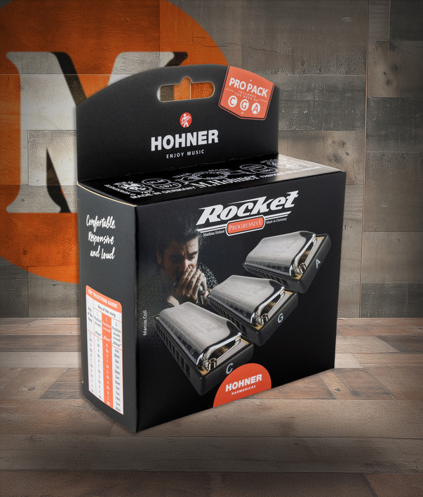 Hohner Rocket 3-Pack - Keys C,G,A-Major (ROCKT-3PK)