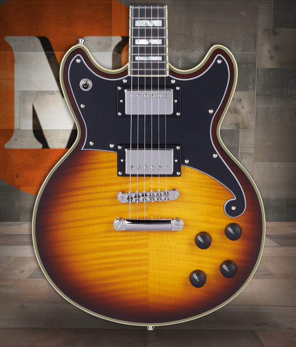D'Angelico Deluxe Brighton - Vintage Sunburst (DADBRIVSBNS)