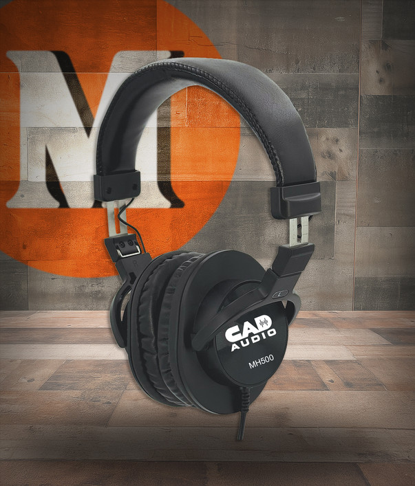 CAD Prem Closedback Stu Headphoneswith 50mm Drivers in Black (MH500-U)