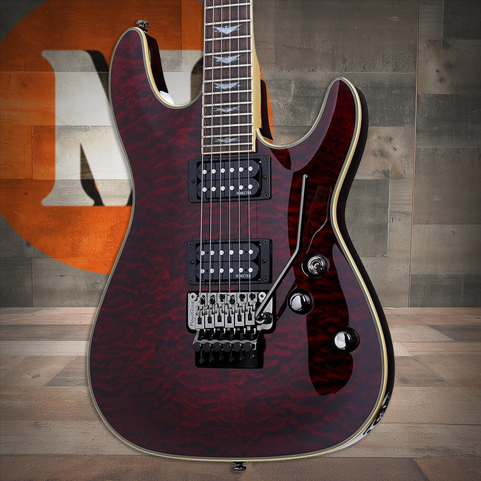 Schecter Omen Extreme-6 FR 6-String Electric Guitar - Black Cherry