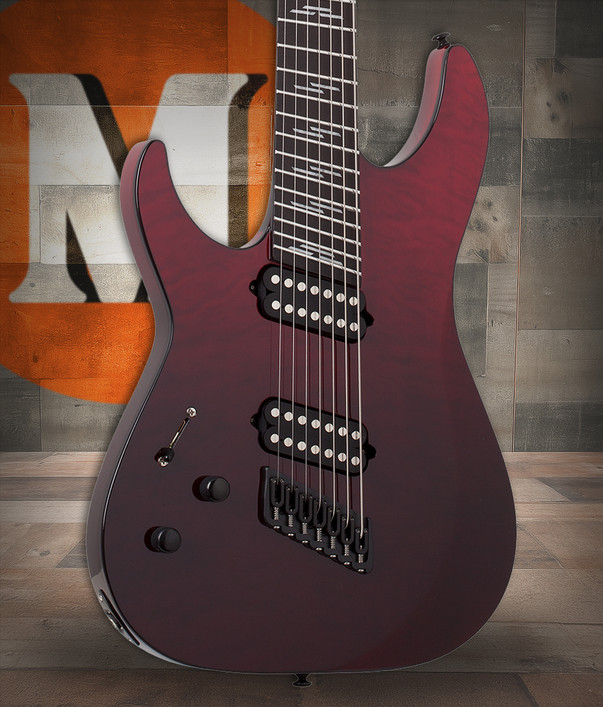 Schecter Reaper-7 Elite Multiscale LH 2185 - Blood Burst (2185)