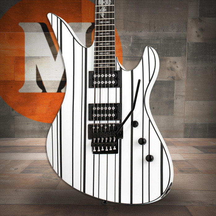 Schecter Synyster Standard B-Stock - Gloss White with Black Pinstripes (1746)