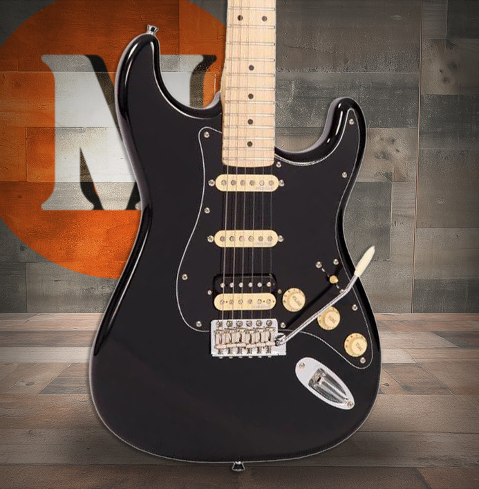 Vintage V6H ReIssued Electric Guitar - Boulevard Black (V6HMBB)