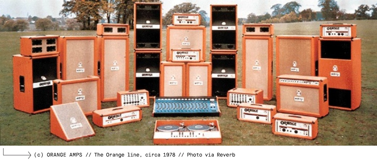 vintage orange amps