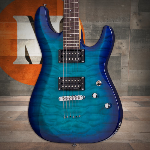 Schecter C-6 Plus - Ocean Blue Burst (443) | Musician Madness