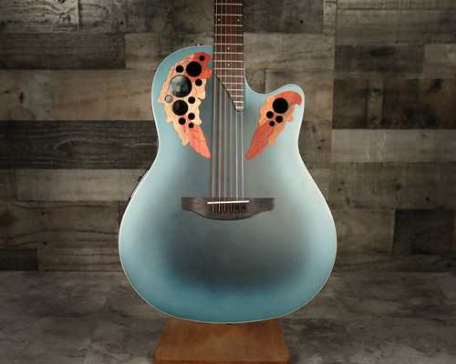 Ovation Celebrity Reverse Blue Burst Acoustic Electric Guitar (Brand New)