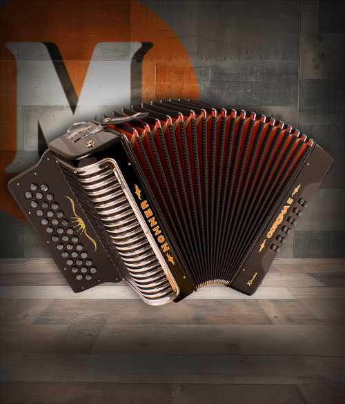Hohner Corona II XTREME GCF Accordion – Jet Black | Musician Madness