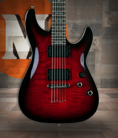 Schecter Demon-6 Electric Guitar – Crimson Red Burst (3680