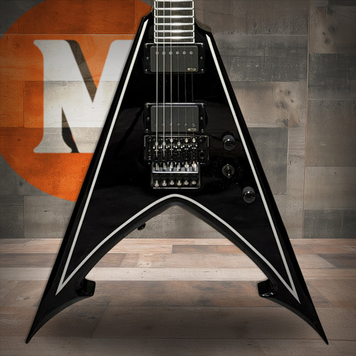 Schecter RavenDark V FR Abbath Signature - Gloss Black with Silver