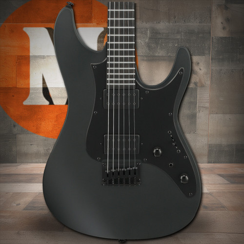 Ibanez AZ Iron Label 6 String Electric Guitar - Black Flat