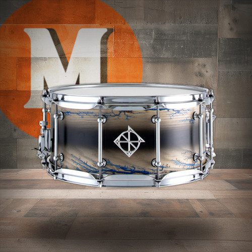 Dixon Artisan 6.5 x 14 Enchanted Ash Snare Drum Celestial Black