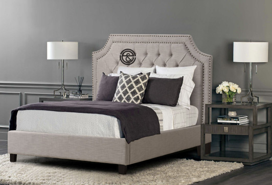 Rochelle Bed In Beige - Queen Size-OUT OF STOCK Rochelle Bed In Beige - Queen Size-OUT OF STOCK