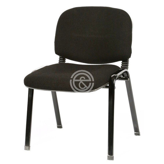 Tosca Visitor Chair In Black Fabric D071EX 