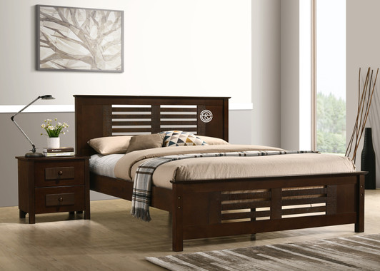 Dobbin Bed in Ant Oak - Queen Dobbin Bed in Ant Oak - Queen