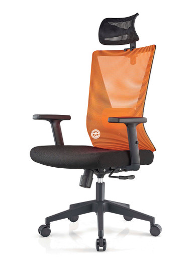 HB Chair HT-7068A - Orange/Black Seat HB Chair HT-7068A - Orange/Black Seat