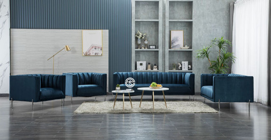 Stella 1 Seater Sofa in Blue Stella 1 Seater Sofa in Blue