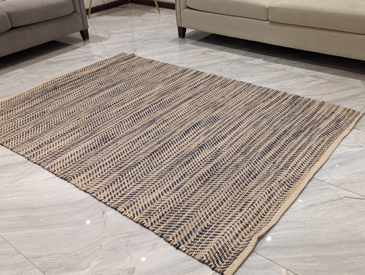 Shuttle Weave Dhurrie With Hemming (MH-665) - 1.6 X 2.3 Shuttle Weave Dhurrie With Hemming (MH-665) - 1.6 X 2.3