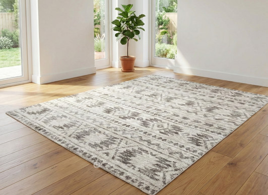 Rihome Rug -Aztec Print -  1.6 X 2.3m (HR128B) 