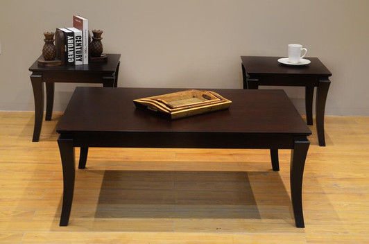 Surrey Coffee Table + 2 Stools - Capuccino Color Surrey Coffee Table + 2 Stools - Capuccino Color