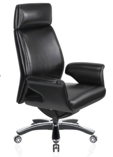 HB Chair Walk-A In Black Italian Leather HB Chair Walk-A In Black Italian Leather