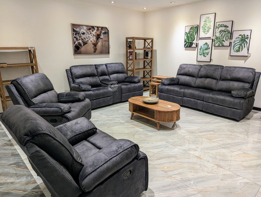 Tavros 6 Seater Recliner In Navy (D224) Tavros 6 Seater Recliner In Navy (D224)