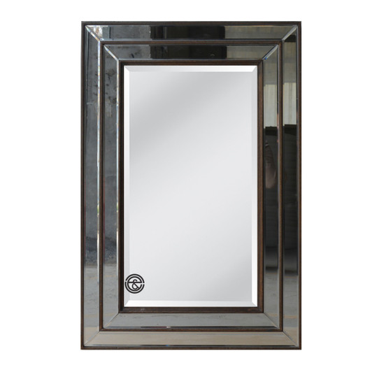 Country Oak Frame with Bevel Mirror (60x 90cm)