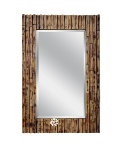 BBQ Finish Frame with Bevel Mirror (60cm x 90cm)
