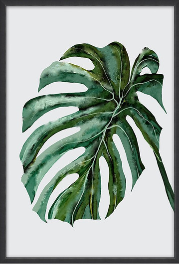 Canvas Wall Art - Green Palm Leaf AKA266-01-(SMALL 400x600)MM-OUT OF STOCK