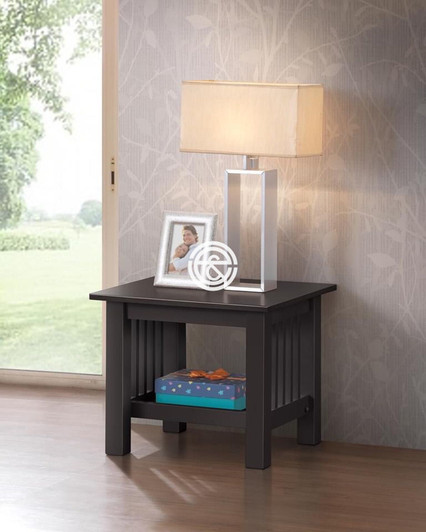 Mission End Table In Cappuccino Mission End Table In Cappuccino