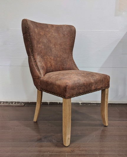 Grace Tufted Back Dining Chair W.o. Arms -In Brown Grace Tufted Back Dining Chair W.o. Arms -In Brown